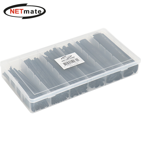 NETmate NMT-CHT100BK 열 수축튜브 세트 (블랙/100EA)